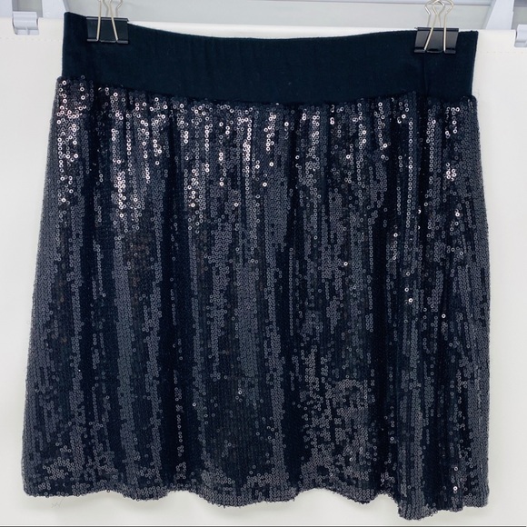 DESIGN HISTORY**Black Sequined Mini Skirt**Med - Picture 2 of 5